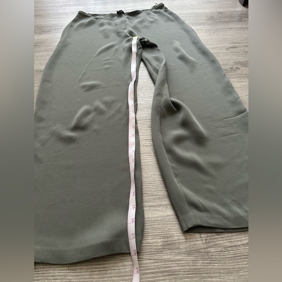 Eileen Fisher Washable Silk Georgette
Crepe Wide Leg Pants  Sz M petite Elastic - Picture 6 of 8